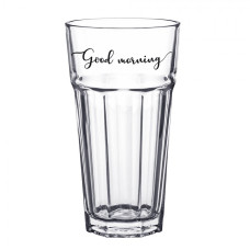 Vysoká sklenička s nápisem Good morning – 320 ml