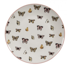 Porcelánový snídaňový talíř s motivem motýlků Butterfly paradise – 20 cm