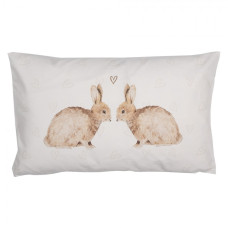 Povlak obdélníkový povlak na polštář s motivem zajíčků Bunnies in Love – 30x50 cm