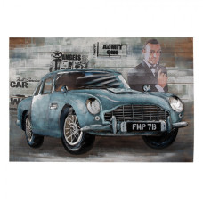 3D kovový nástěnný obraz James Bond – 120x80 cm