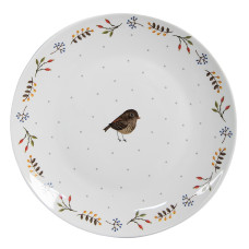 Porcelánový snídaňový talíř s motivem vrabečka Sparrow – 20 cm