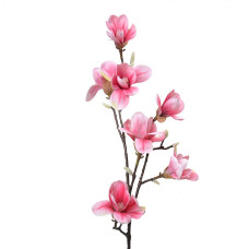 Umělá květina růžová magnolie – 97 cm