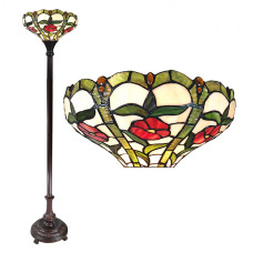 Stojací lampa Tiffany Rouge – 31x186 cm