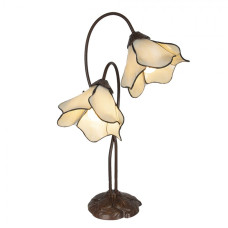 Tiffany stolní lampa Cloches – 41x23x57 cm