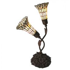 Tiffany stolní lampa Carillon – 34x25x58 cm