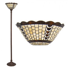 Stojací lampa Tiffany Odyle – 38x186 cm