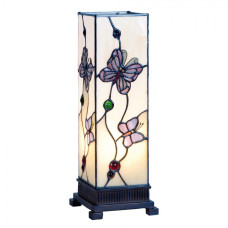 Stolní lampa Tiffany Butterfly Garden – 12x12x35 cm