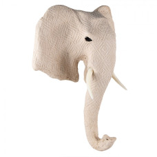 Dekorace na zeď Elephant Beige 41x17x47 cm – 41x17x47 cm