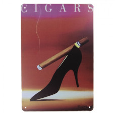 Vínová kovová cedule Cigars- 20*30 cm – 20x1x30 cm