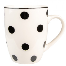 Porcelánový hrnek s černými puntíky Black Dot – 350 ml