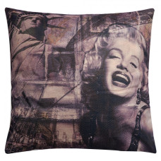 Polštář Amerika s potiskem Marilyn Monroe a sochou Svobody – 43x43x4 cm