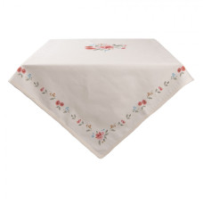 Bavlněný ubrus s květy Little Rose Collection – 150x150 cm