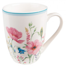 Barevný porcelánový hrneček s květy Meadow – 356 ml