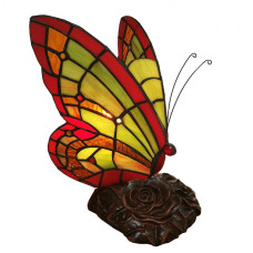 Stolní lampa Tiffany Butterfly II – 15x15x27 cm