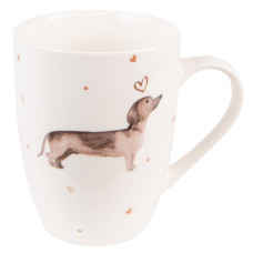 Porcelánový hrnek s jezevčíkem Dachshund Love – 300 ml